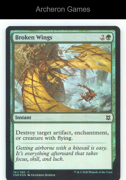 Broken Wings ZNR 181 C MTG Card NM/EX+ Foil