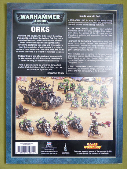 Orks 5th Edition Codex Softback - Warhammer 40K #1QZ