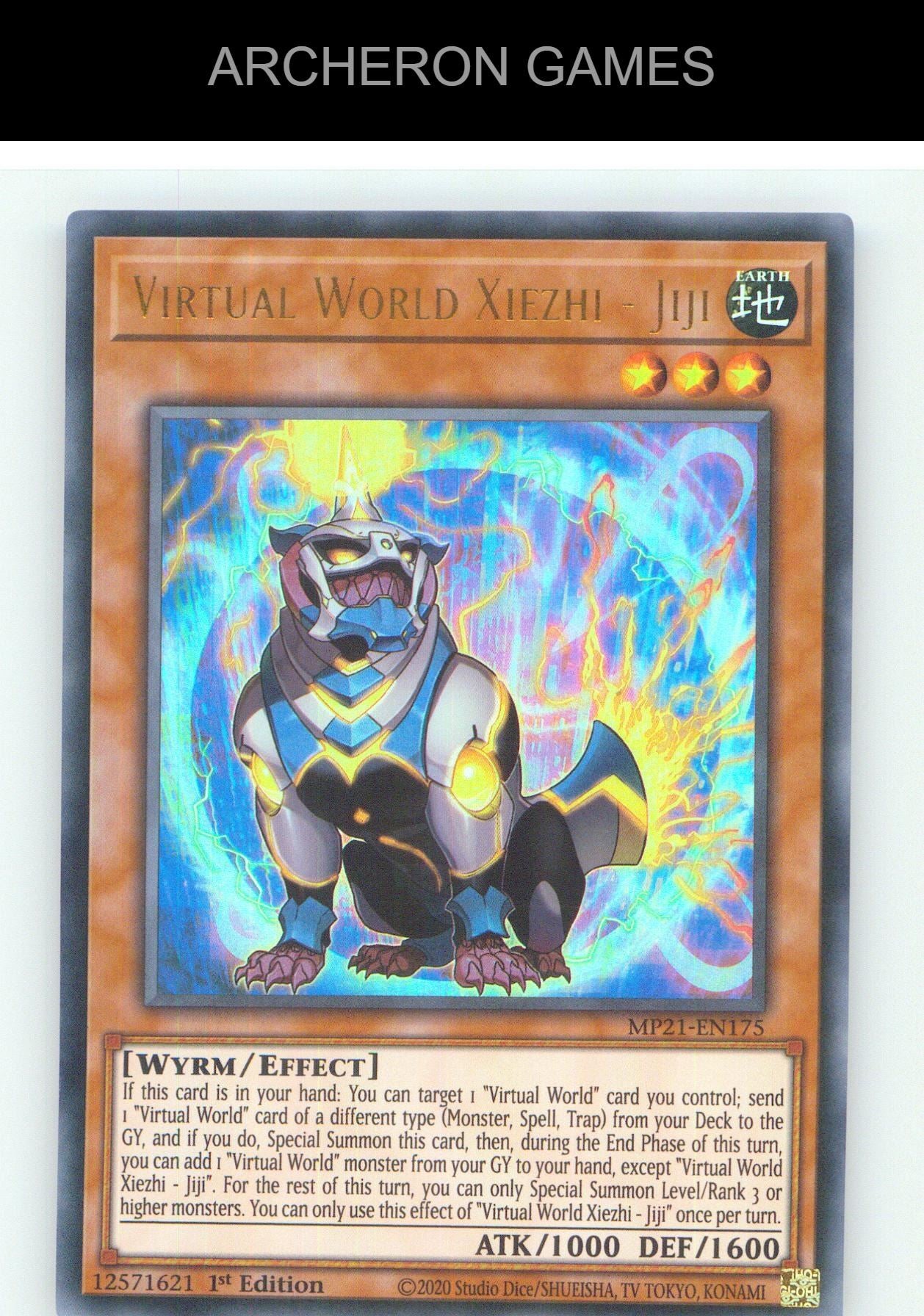 Virtual World Xiezhi - Jiji UR YUGIOH Card 1st Edition