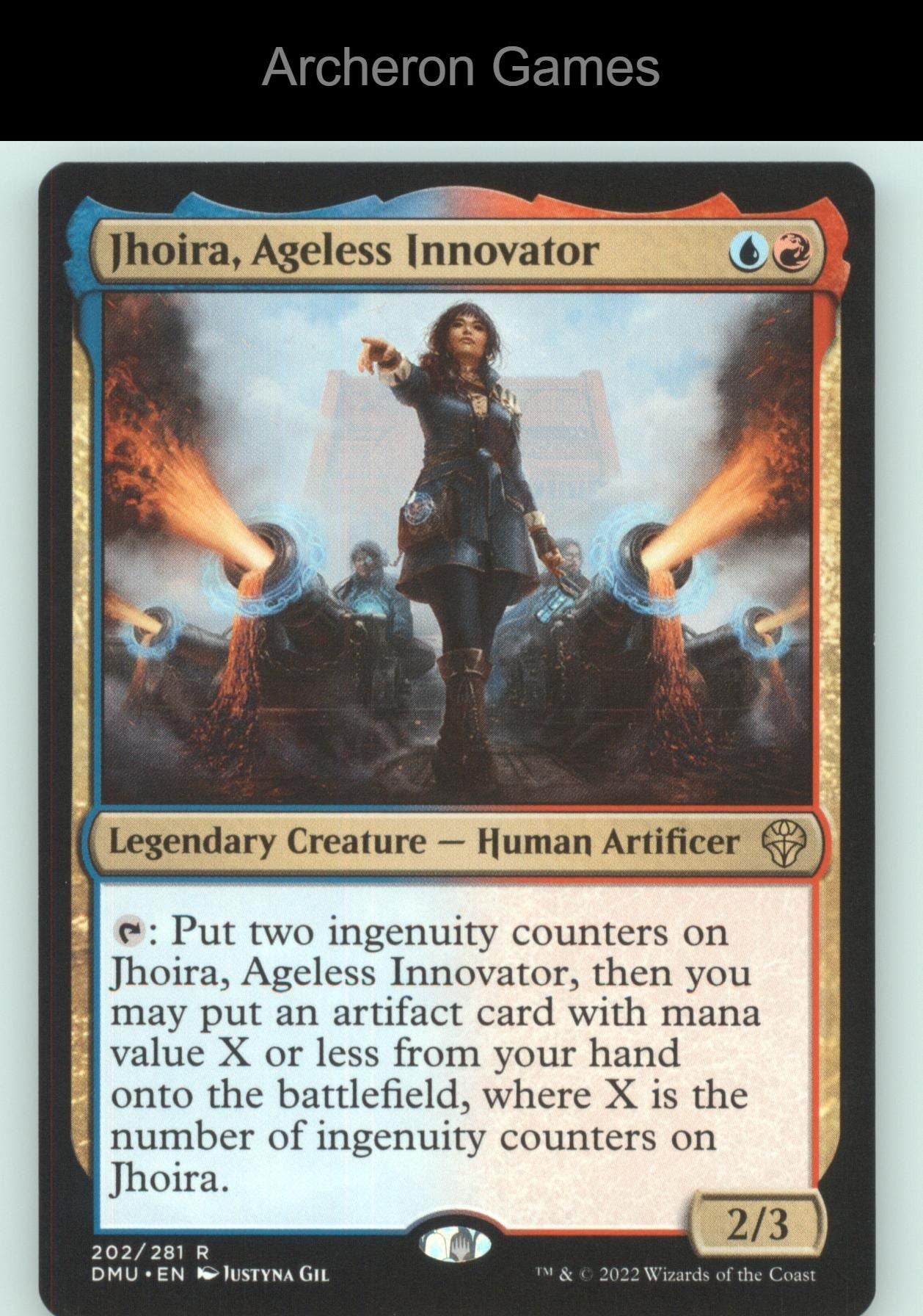 Jhoira, Ageless Innovator 202 R MTG Card Promo Pack: Dominaria United