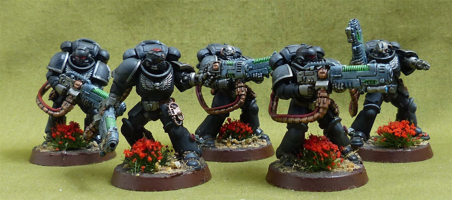 Primaris Hellblasters painted - Iron Hands - Warhammer 40K #5AB