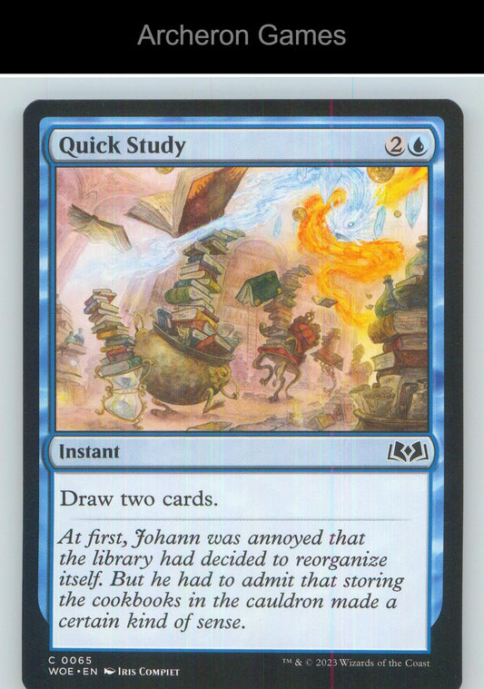 Quick Study WOE 65 C MTG Card NM/EX+