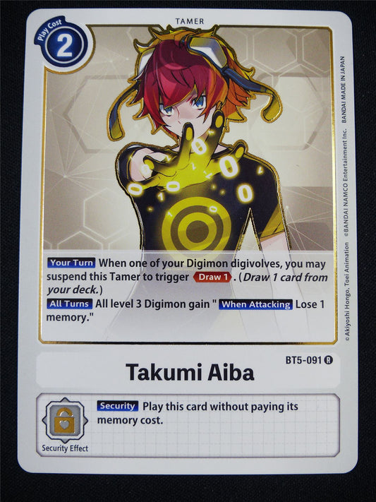 Takumi Aiba BT5-091 R - Digimon Card #C8