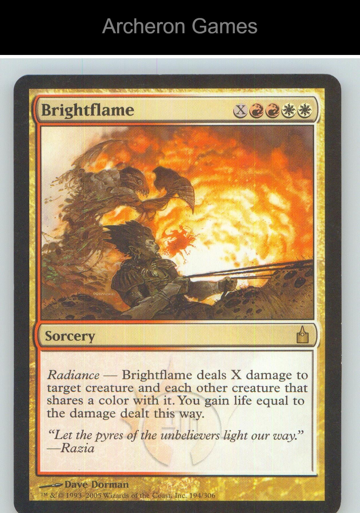 Brightflame RAV 194 R MTG Card NM/EX+