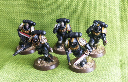 Black Templar - Assault Intercessor Squad 5 models Painted - Warhammer AoS 40k #CV