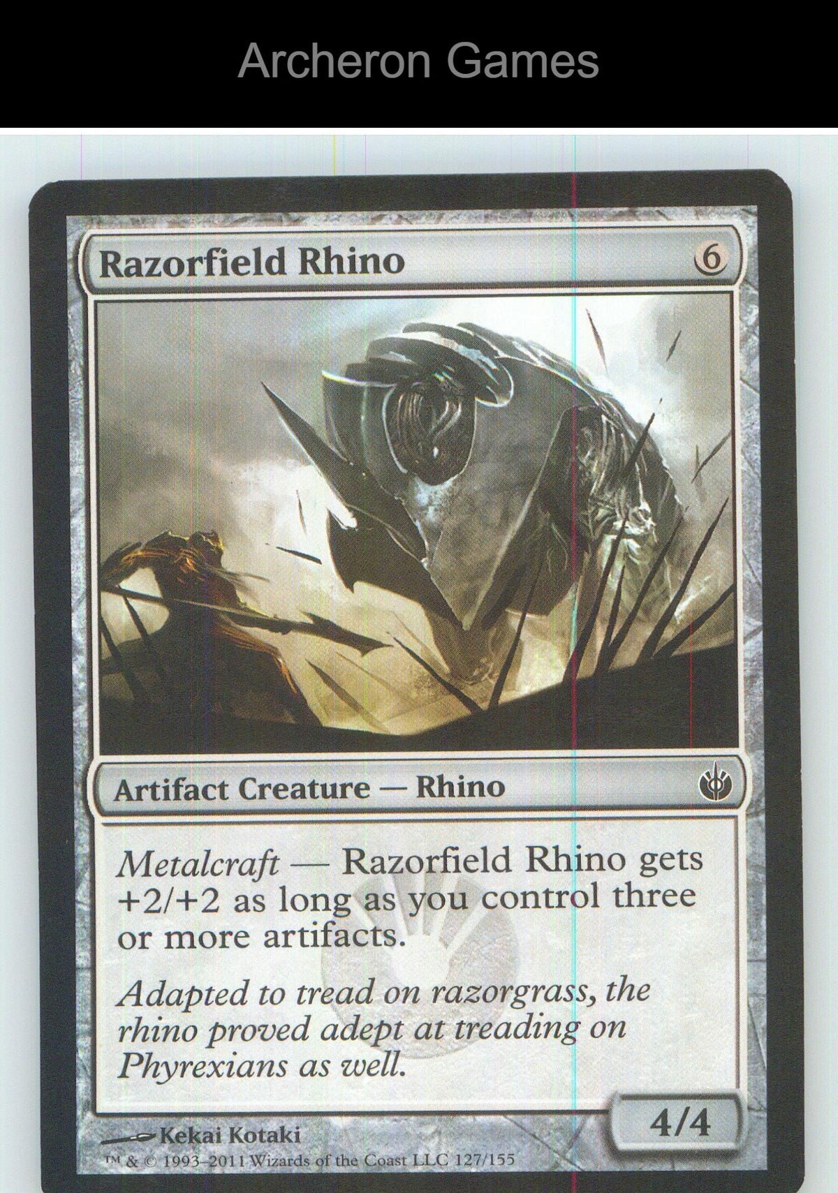 Razorfield Rhino MBS 127 C MTG Card NM/EX+
