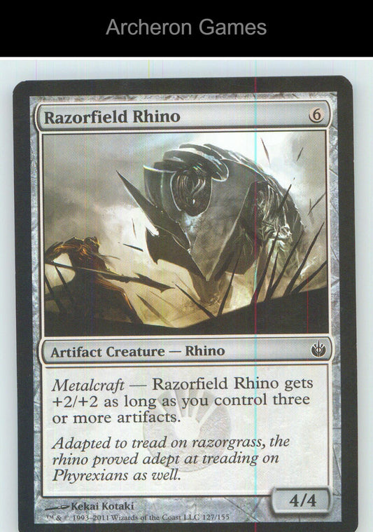 Razorfield Rhino MBS 127 C MTG Card NM/EX+