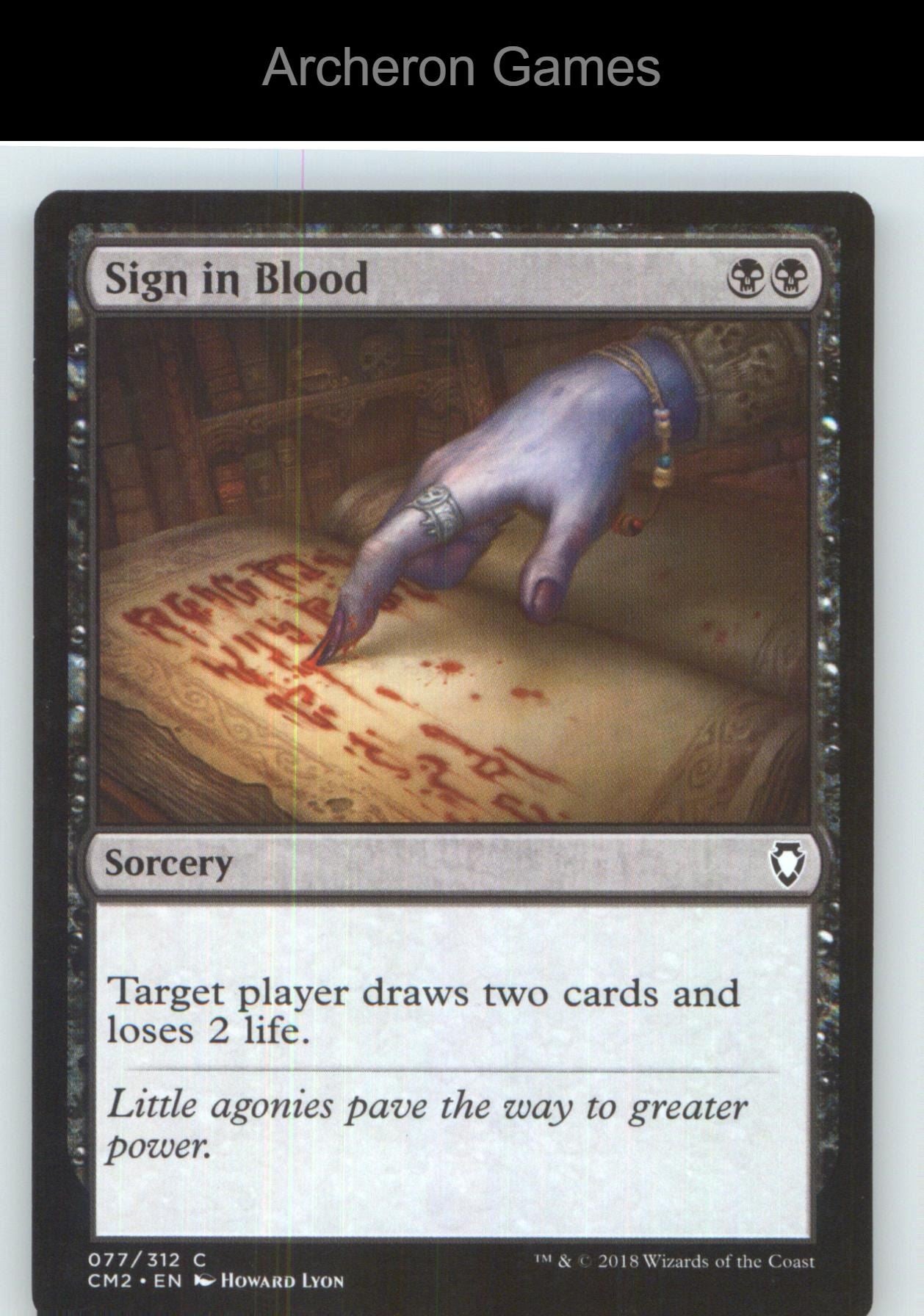 Sign in Blood CM2 77 C MTG Card NM/EX+