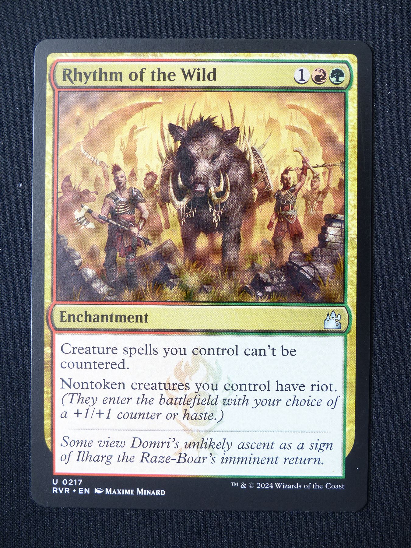 Rhythm of the Wild - RVR - Mtg Card #1Q