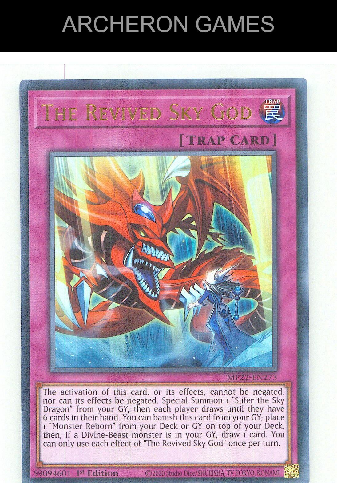 The Revived Sky God Ultra Rare YUGIOH Card 1st Edition