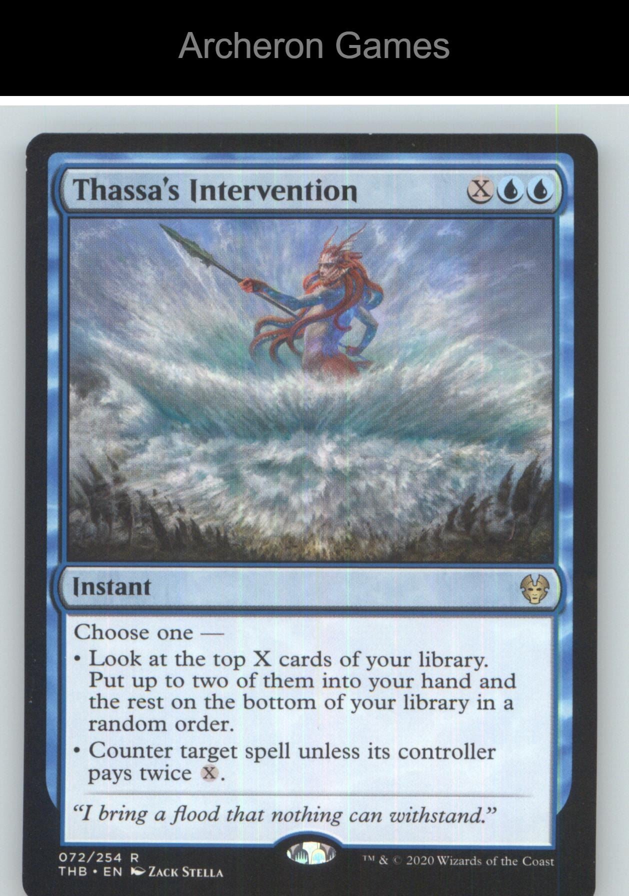 Thassa's Intervention THB 72 R MTG Card NM/EX+
