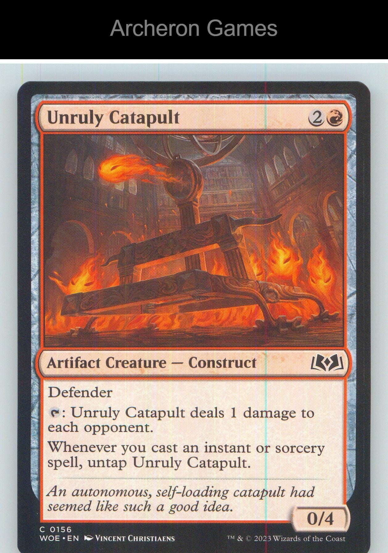 Unruly Catapult WOE 156 C MTG Card NM/EX+