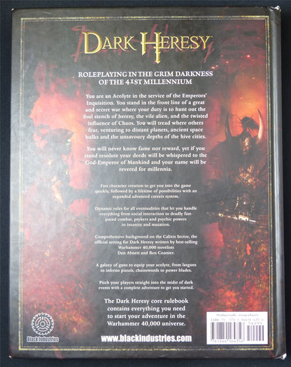 Dark Heresy Core Rulebook - Warhammer Roleplay Hardback #VF