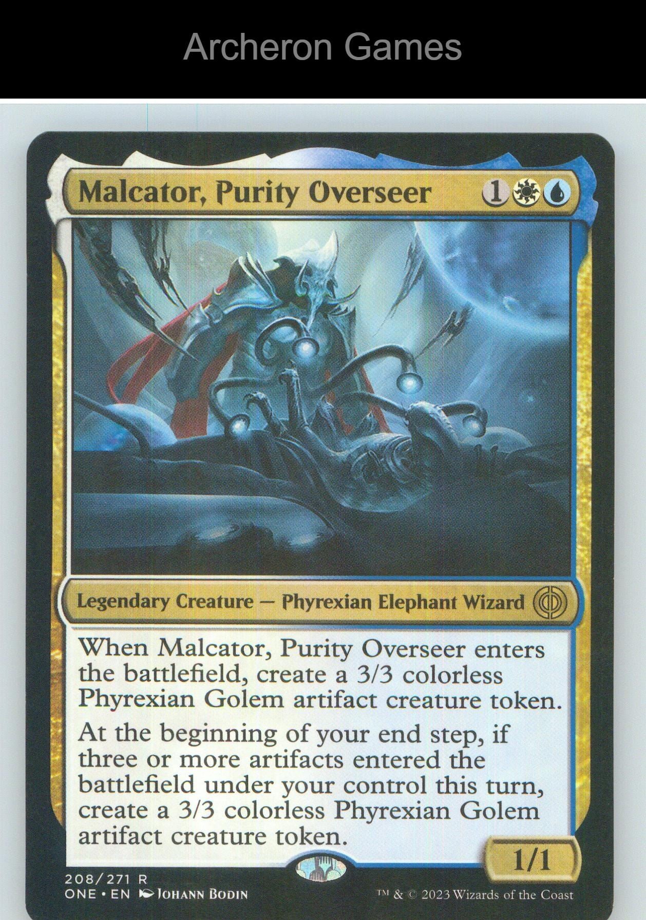 Malcator, Purity Overseer ONE 208 R MTG Card NM/EX+