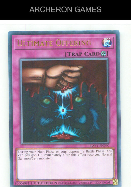 Ultimate Offering UR YUGIOH Card Limited