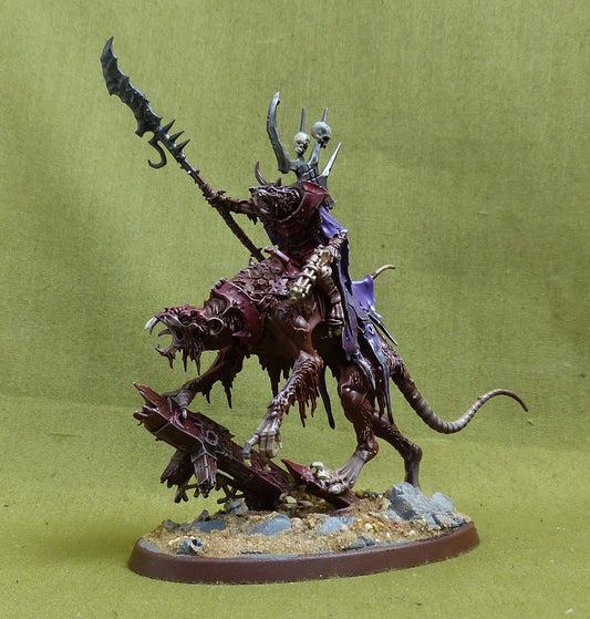 Clawlord on Gnaw-beast Painted - Skaven - Warhammer AoS #1C1