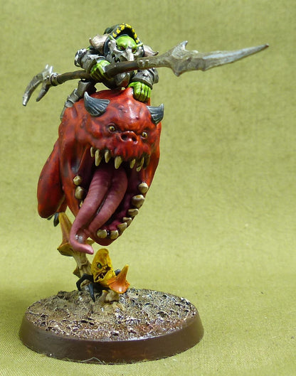Loonboss on Giant Cave Squig painted - Gloomspite Gitz - Warhammer AoS #FL