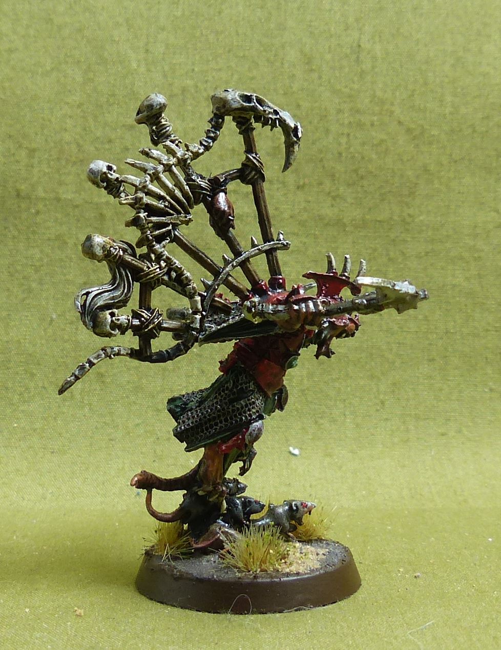 Warlord/Queek Headtaker painted - Skaven - Warhammer AoS #16D