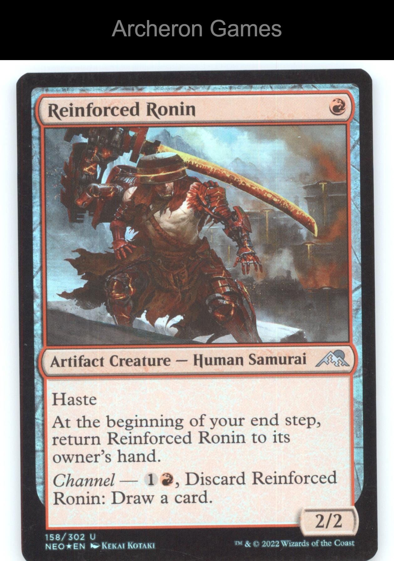 Reinforced Ronin 158 UC MTG Card Kamigawa: Neon Dynasty