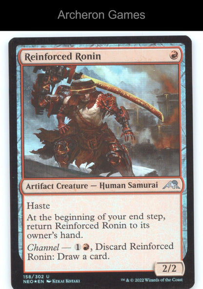 Reinforced Ronin 158 UC MTG Card Kamigawa: Neon Dynasty