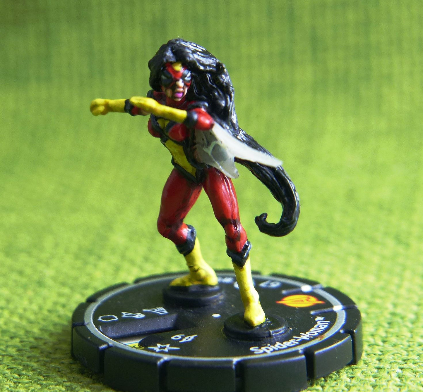 Spider-Woman #092 Hand Painted - Heroclix Wizkids games Miniatures #5B9