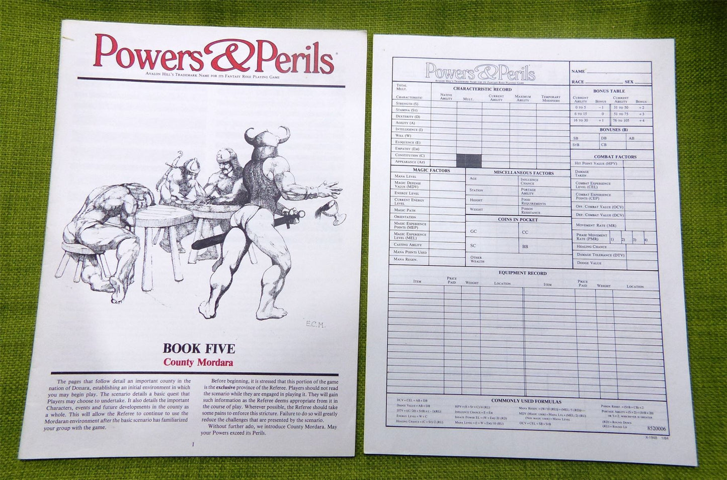Powers and Perils Fantasy Roleplay game 842 #6A