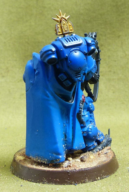 Captain in Gravis Armour with Master-crafted Heavy Bolt Rifle painted - Space Marines - Warhammer 40K #6UM