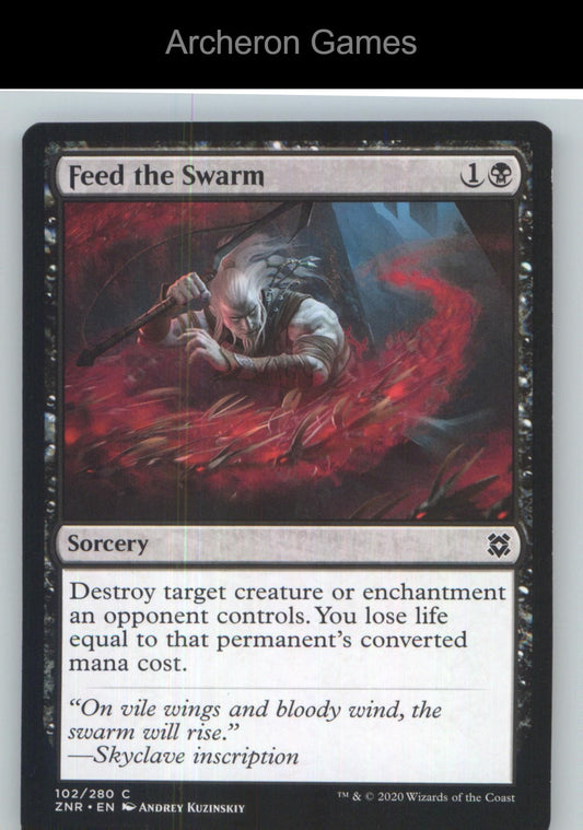 Feed the Swarm ZNR 102 C MTG Card NM/EX+