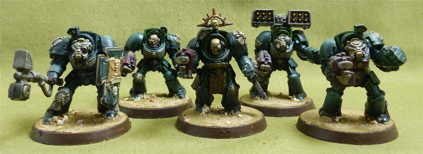 Terminator Squad painted - Dark Angels - Warhammer 40K #3JG