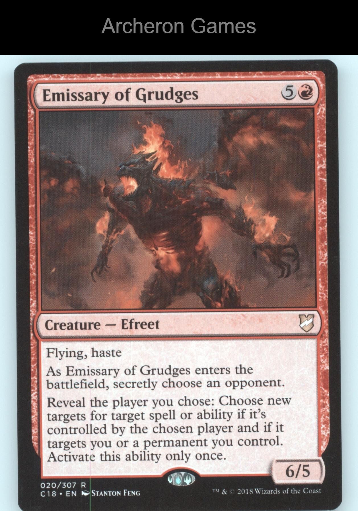 Emissary of Grudges 20 R MTG Card Commander 2018