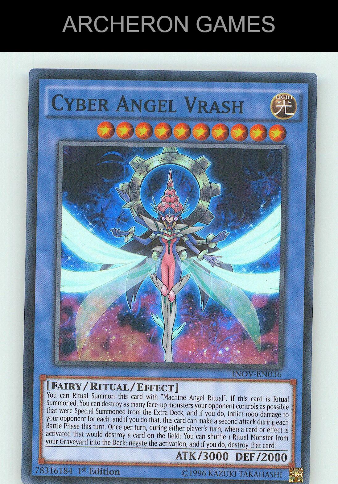Cyber Angel Vrash SR YUGIOH Card Unlimited