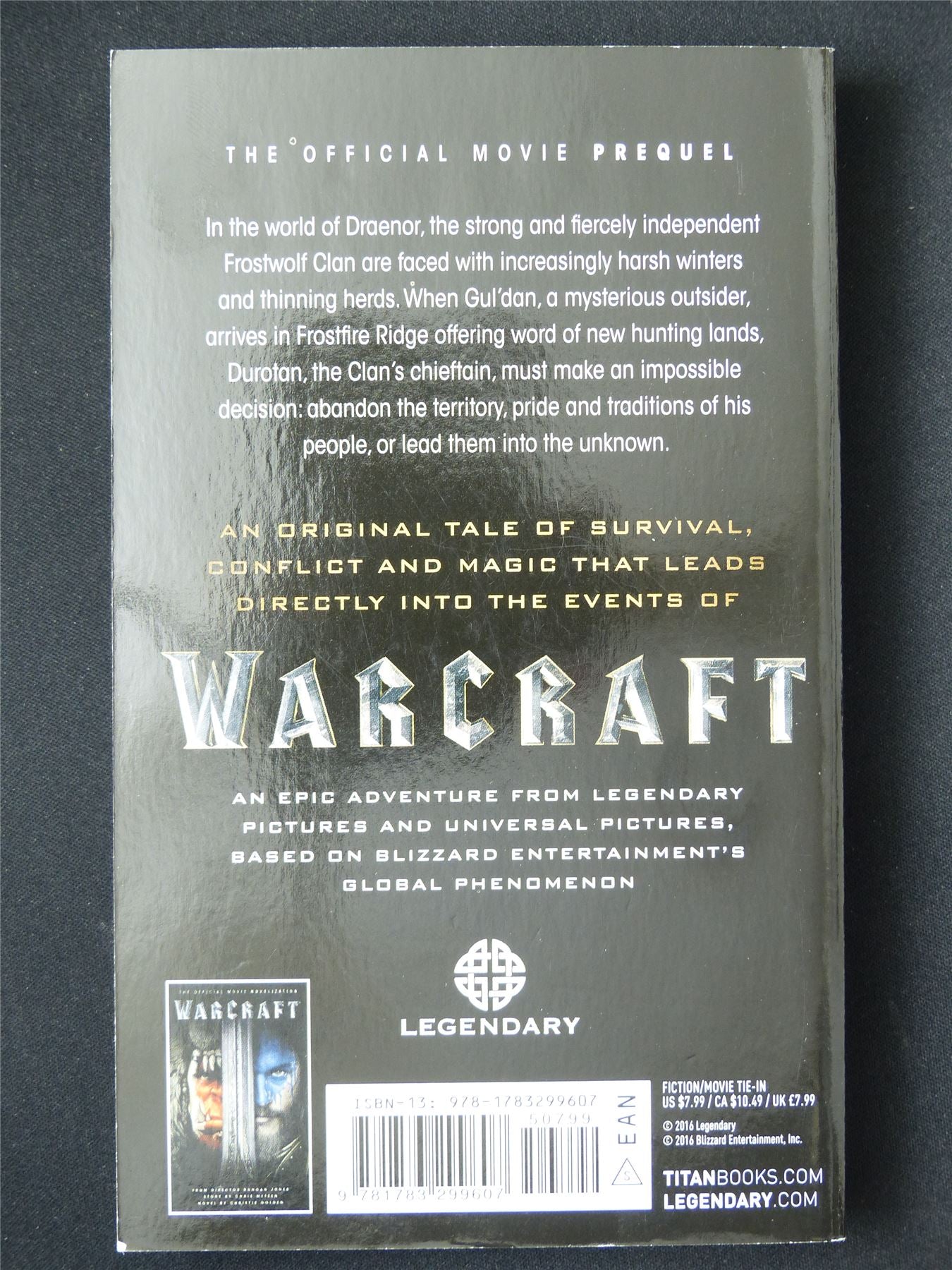 Warcraft: Durotan - Titan Novel Softback #MZ