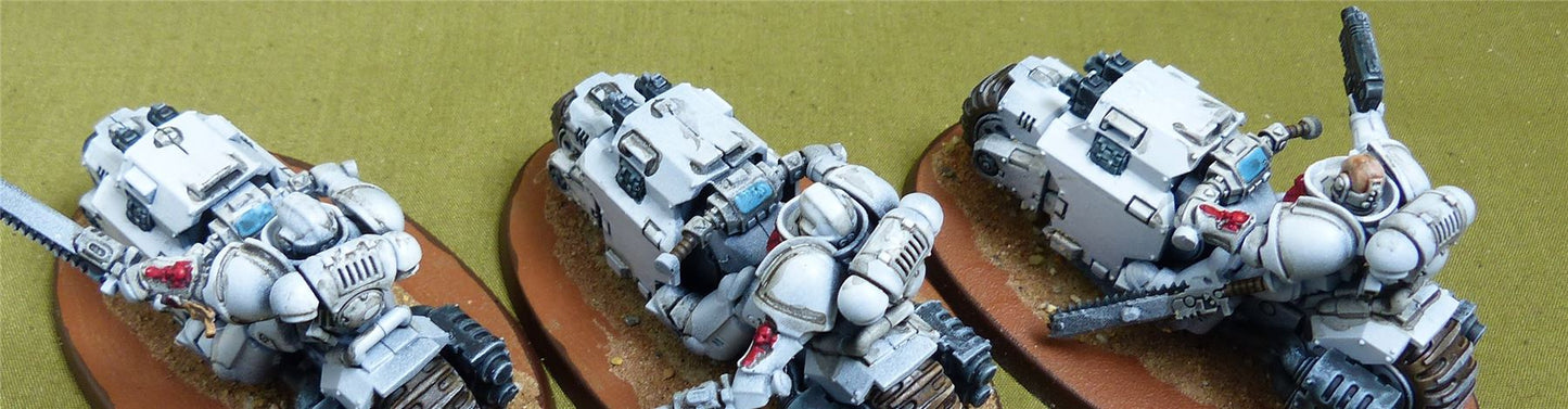 Outriders painted - White Scars - Warhammer 40K #4PK