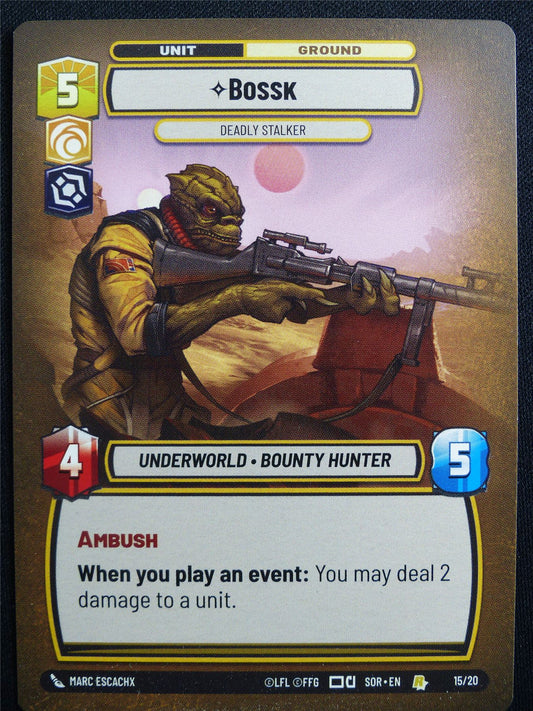 Bossk 15/20 Promo - Star Wars Unlimited Card #4UD