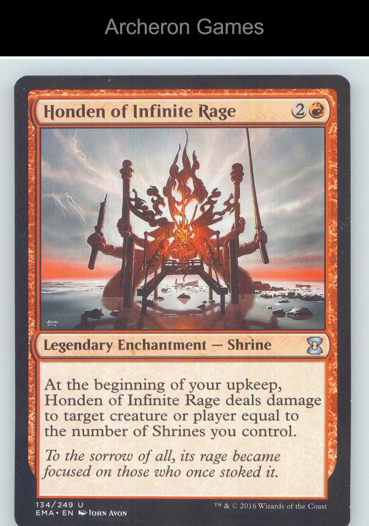 Honden of Infinite Rage EMA 134 UC MTG Card NM/EX+