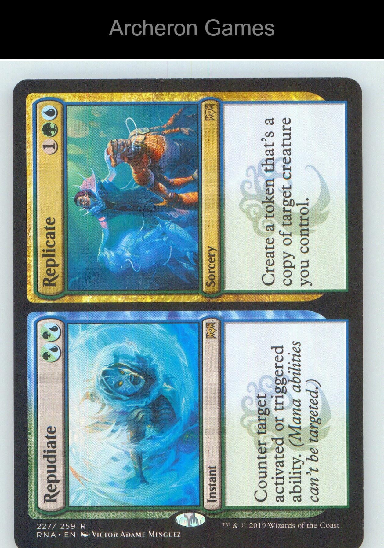 Repudiate // Replicate RNA 227 R MTG Card NM/EX+