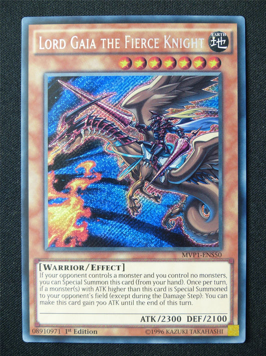 Lord Gaia the Fierce Knight MVP1 Secret Rare - 1st ed Yugioh Card #75