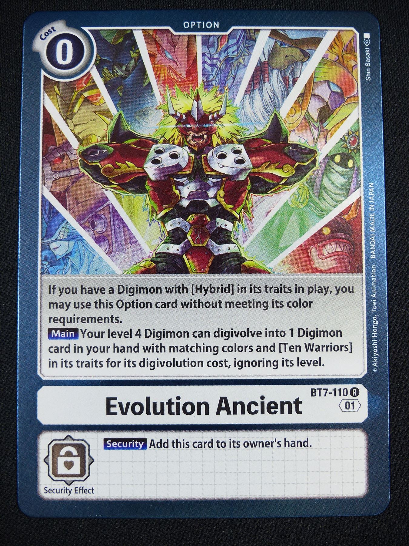 Evolution Ancient BT7-110 R - Digimon Card #C7