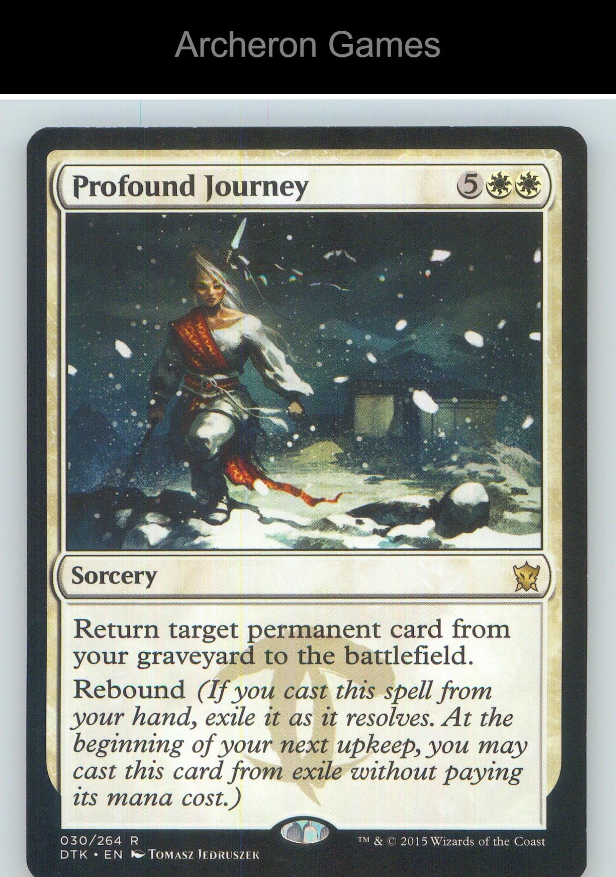 Profound Journey DTK 30 R MTG Card NM/EX+