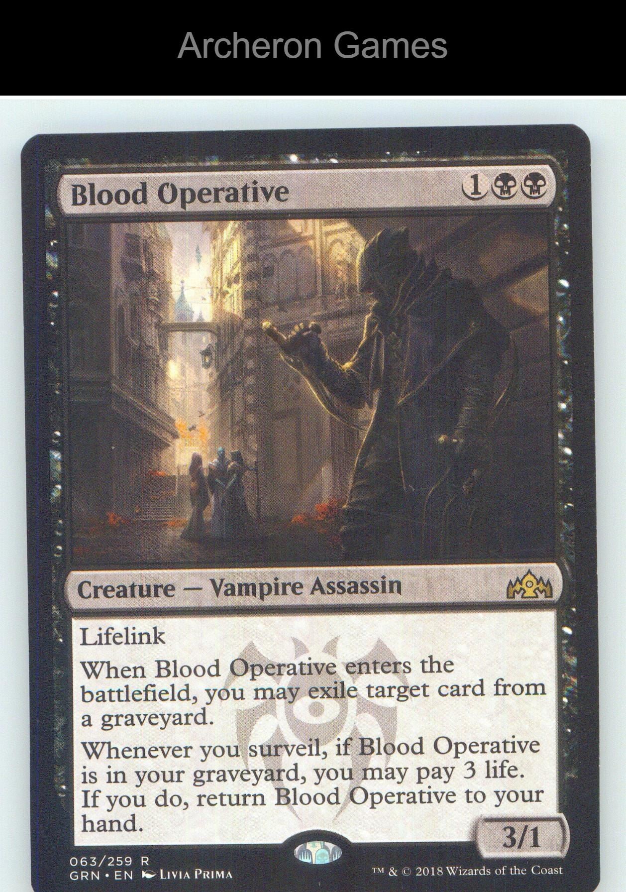 Blood Operative GRN 63 R MTG Card NM/EX+