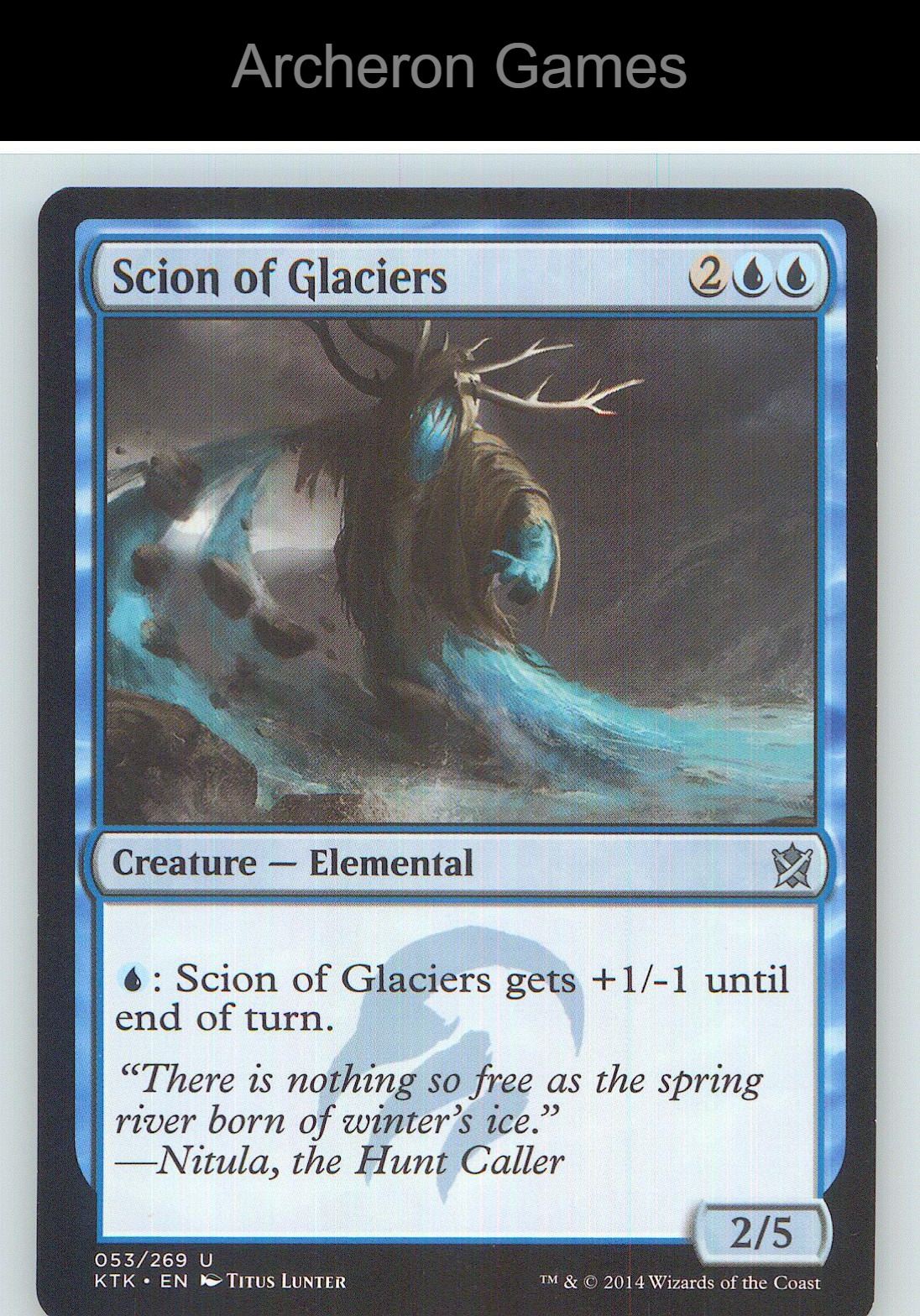 Scion of Glaciers KTK 53 UC MTG Card NM/EX+