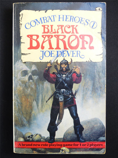 Combat Heroes: Black Baron by Joe Dever 1st ed - Vintage Adventure Novel Softback #M5