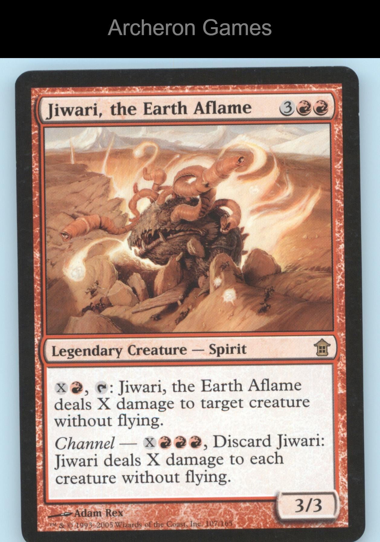 Jiwari, the Earth Aflame 107 R MTG Card Saviors of Kamigawa