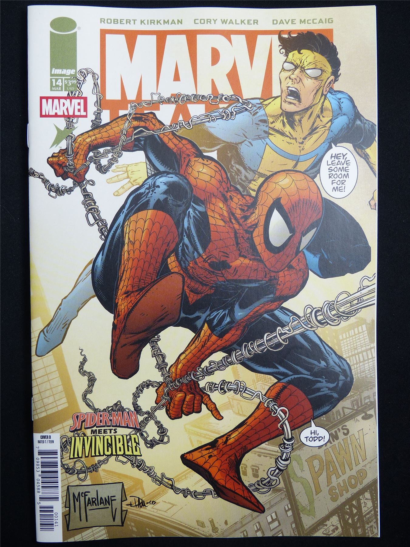 MARVEL Team-Up: Spider-Man & Invincible #14 Todd McFarlane - May 2026 Marvel Comic #3RU