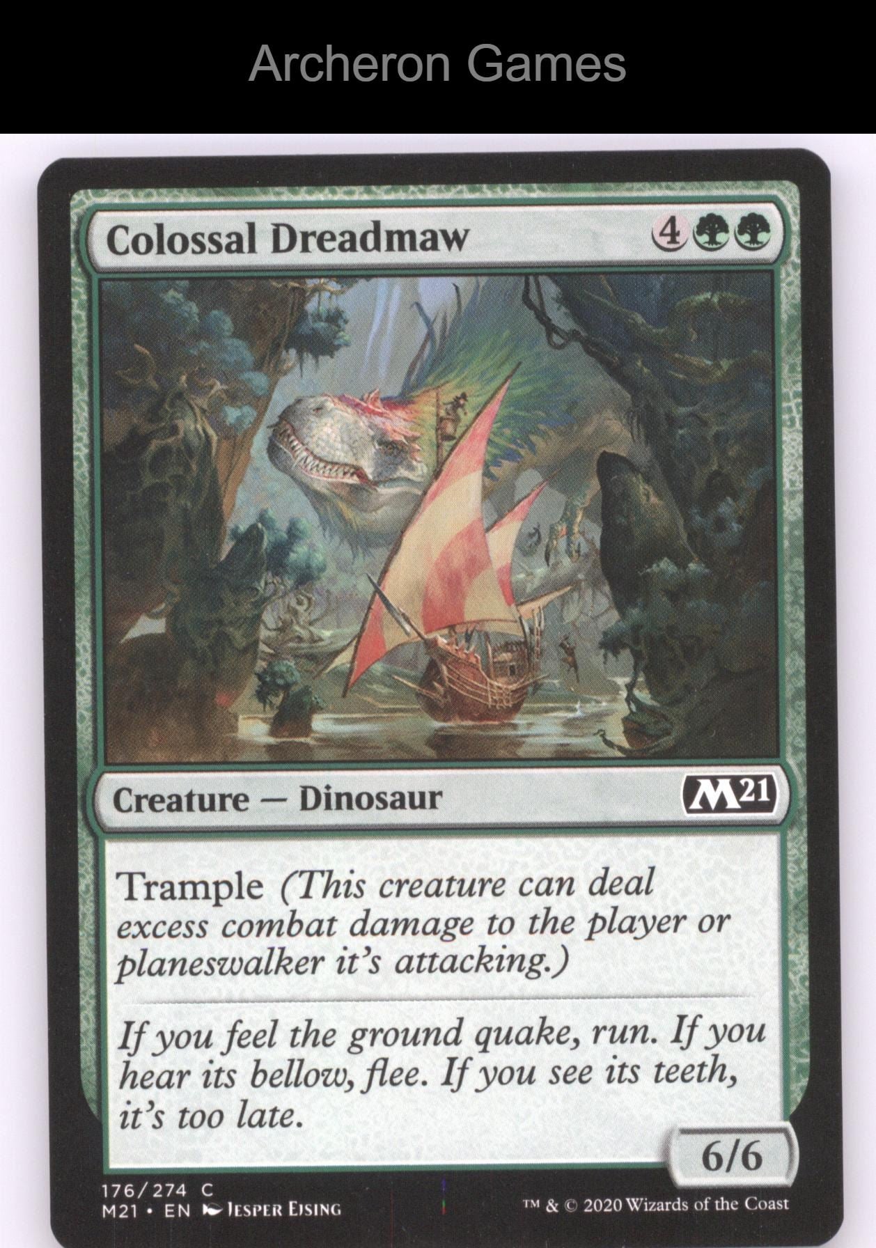 Colossal Dreadmaw 176 C MTG Card Core Set 2021