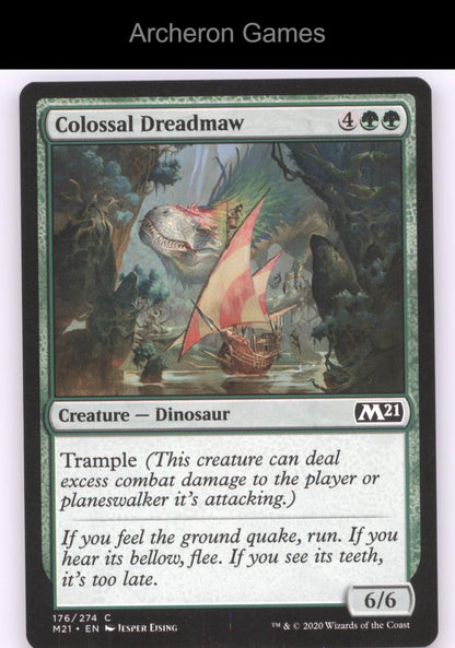 Colossal Dreadmaw 176 C MTG Card Core Set 2021