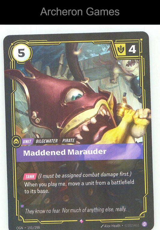 Maddened Marauder OGN 191/298 R Origins Riftbound Card