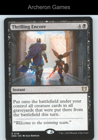 Thrilling Encore 118 R MTG Card Commander: Wilds of Eldraine