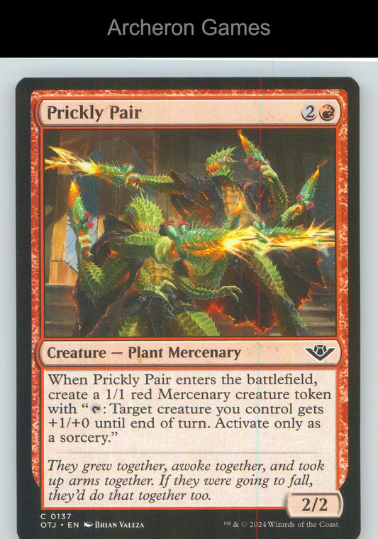 Prickly Pair OTJ 137 C MTG Card NM/EX+