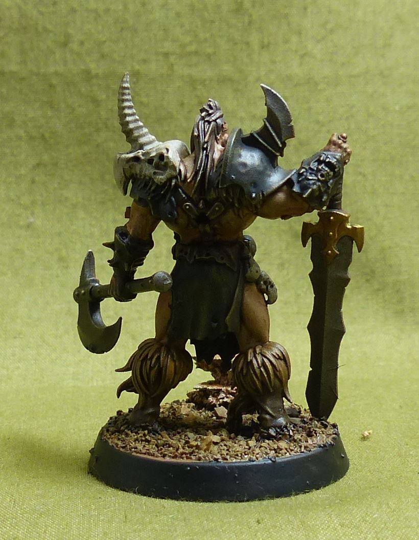 Darkoath Chieftain painted - Slaves to Darkness - Warhammer AoS #17E